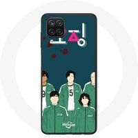 Maniacase Hoesje voor Samsung Galaxy A12 Inktvis Spel Poster Karakters Kunst