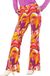 Widmann Jaren 70 disco broek Groovy Orchidee