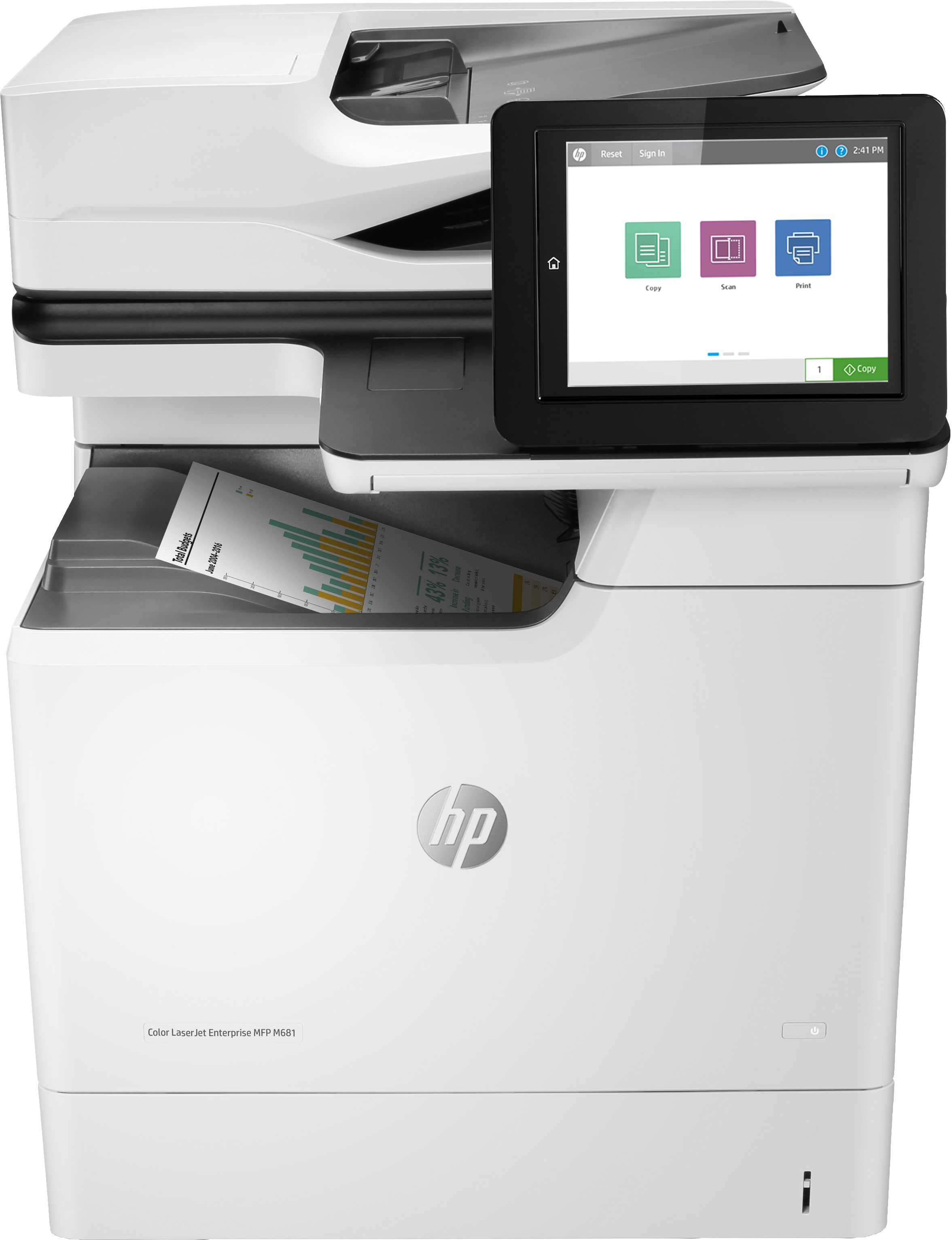 HP HP Color LaserJet Enterprise MFP M681dh, Printen, kopi&#235;ren, scannen