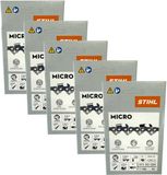 Stihl 5x 1/4" Picco Micro 3 (PM3) chaîne de tronçonneuse 30 cm 1/4" P 1,1 mm 64 TG 5 pièces
