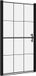 vidaXL Douchedeur 100x178 cm gehard glas zwart