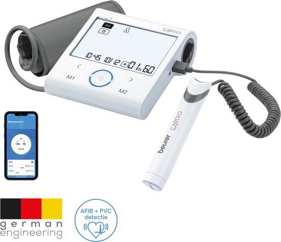 Beurer BM 96 ECG Bloeddrukmeter bovenarm - ECG functie - AFIB detectie - Bluetooth® - App: Beurer Healthmanager Pro - 5 jaar garantie