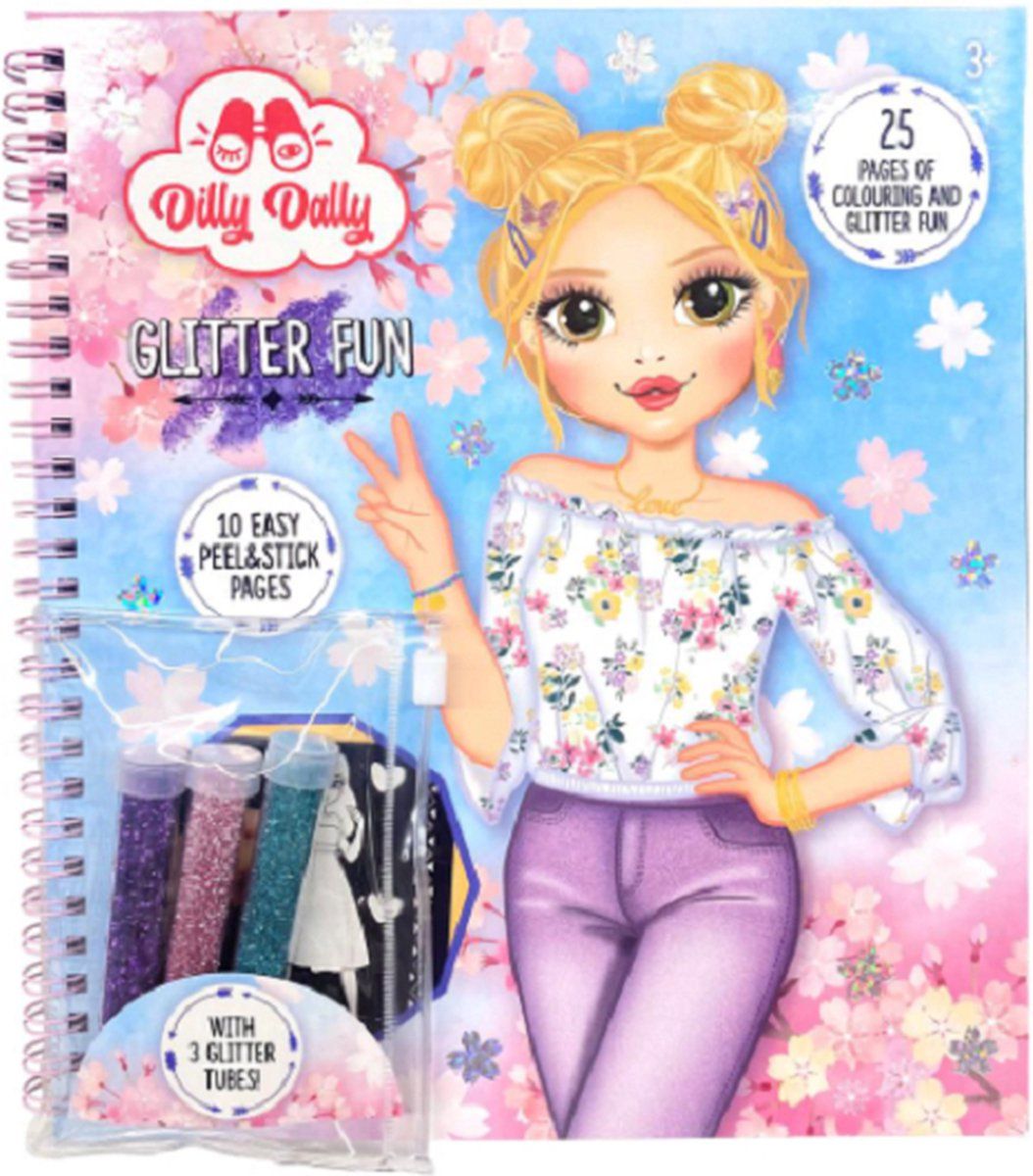 Daily Dally Dilly Dally glitterfun kleurboek - Universeel - 8720512854916