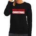 Bellatio Decorations Foute kersttrui / sweater Merry Fucking Christmas groen voor dames - Kersttruien L
