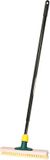 Buemag Brumag Luiwagen/schrobber 30 cm - uitschuifbare zwarte kunststof steel 80-130 cm - harde schrobborstel - schoonmaakborstel