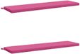 vidaXL Bankkussens SOEST 2 st 100% Polyester Roze 140 x 40 x 5 cm
