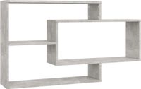 vidaXL Wandschappen 104x20x58,5 cm bewerkt hout betongrijs