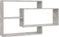 vidaXL Wandschappen 104x20x58,5 cm bewerkt hout betongrijs