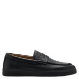 Mango Man leren loafers - zwart