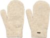 Barts Shae Mitts Femme Crème Uni Acrylique Lavage à la main Enfants Automne/Hiver