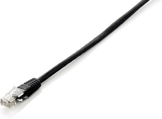 Equip Patchkabel (Cat6 U/UTP 2xRJ45 ECO polybag 0,25 m) zwart