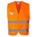 Portwest C497 Hi-Vis Polyester/Katoenen Hesje, Normaal, Grootte M, Oranje