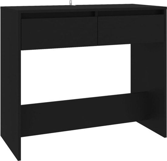 vidaXL Wandtafel 89x41x76,5 cm staal zwart