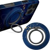 MIO by Mobilize Ring Holder - Universele MagSafe Ring Houder - Vinger Houder - MagSafe Standaard - 360° Draaibaar - Smartphone Grip - Met Plakbare MagSafe Ring - Midnight Sparkle