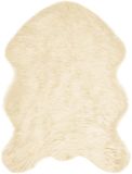 vidaXL - Tapijt - van - imitatie - schapenvacht - TAFALLA - Crèmekleurig - Polyester