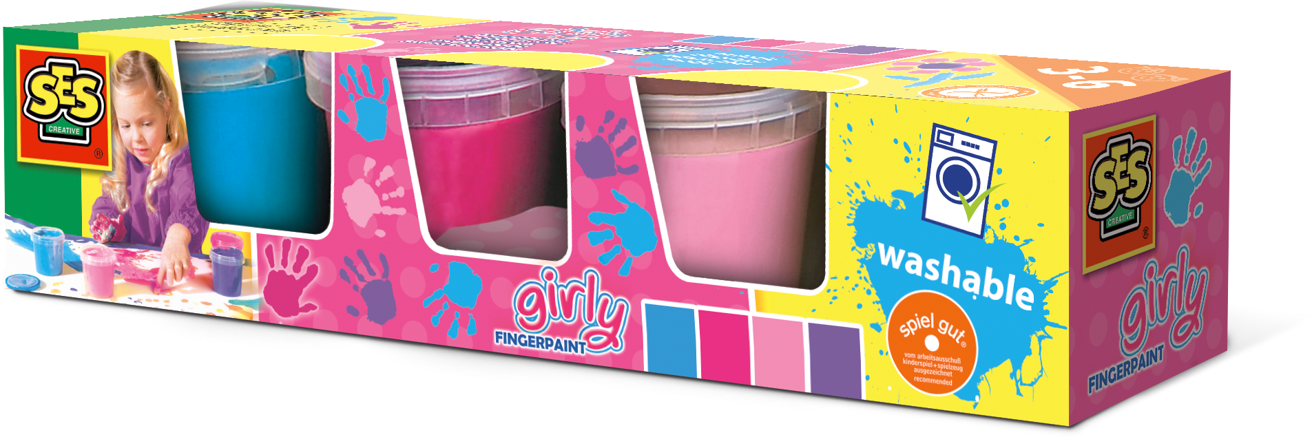 ses Vingerverf girly 4 kleuren x145ml