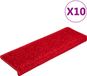 vidaXL Trapmatten 20 st 65x21x4 cm rood rechthoekige rand