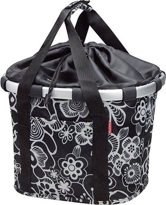 KlickFix Reisenthel Fietsmand - fleur/black - 15L - Voor - Afneembaar - Kinderen