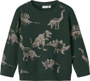 NAME IT Jongens Sweater 104 Katoen Lange Mouw Ronde Hals Dierenprint Pine Grove Herfst/Winter 2026