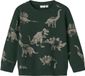 NAME IT Jongens Sweater 104 Katoen Lange Mouw Ronde Hals Dierenprint Pine Grove Herfst/Winter 2026
