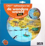Caly Toys Opblaasbare wereld bal 42 cm De Wondere Wereld