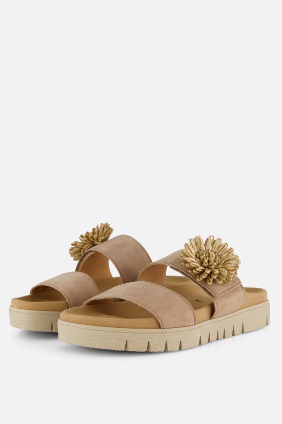 Gabor Slippers beige Suède - Maat 39
