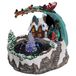 Feeric lights & Christmas Féerie Lights Kerstdorp - kerst tafereel - fontein en slee - met led verlichting - 25 cm