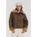 HARPER & YVE Imitatiebont Lammy Coat met Imitatiebontkraag - Groen