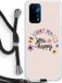 Case Company - Oppo A74 5G Case with Cord - Happy days - Black Cord - Back Cover - TPU