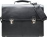 Esquire Oxford Briefcase Laptoptas Zwart Leer