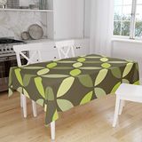 Bonamaison Tafelkleed, Anti-Mold, Sneldrogend, Waterdicht, 100% Polyester Tafellaken, 140cm x 160cm - Ontworpen en Vervaardigd in Turkije