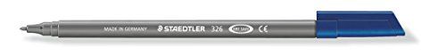 Staedtler Noris Club 326-8 viltstiften, circa 1,0 mm, uitwasbaar, 10 stuks in kartonnen etui, grijs