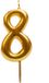 Dekora Gold Comic Birthday Candle - 8