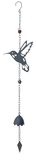 Kolibrie Metal Wind Chime - 90 cm, Relaxing Sound, Anthracite, Outdoor Garden or Patio Decoration