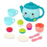 B. toys B. play BX4522Z Speelgoedset, 17-delige speelset, geluiden en verlichting, shape soring desserts, 18 maanden + muziek-thee-party