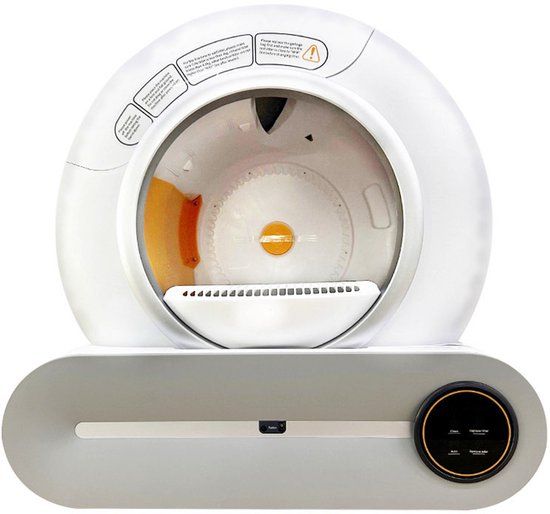 Merkloos Zelfreinigende Kattenbak XXL - 65L - Automatisch - Elektrisch - Wit