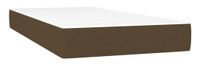 VidaXL Pocketveringmatras Medium Bruin/Wit 90x190x20 cm Polyester
