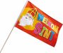 Boland Bv Sinterklaas vlaggentje - stokje L40 cm - kunststof - sint en piet - zwaaivlaggetje