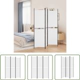 vidaXL Kamerscherm met 3 panelen 150x200 cm stof wit