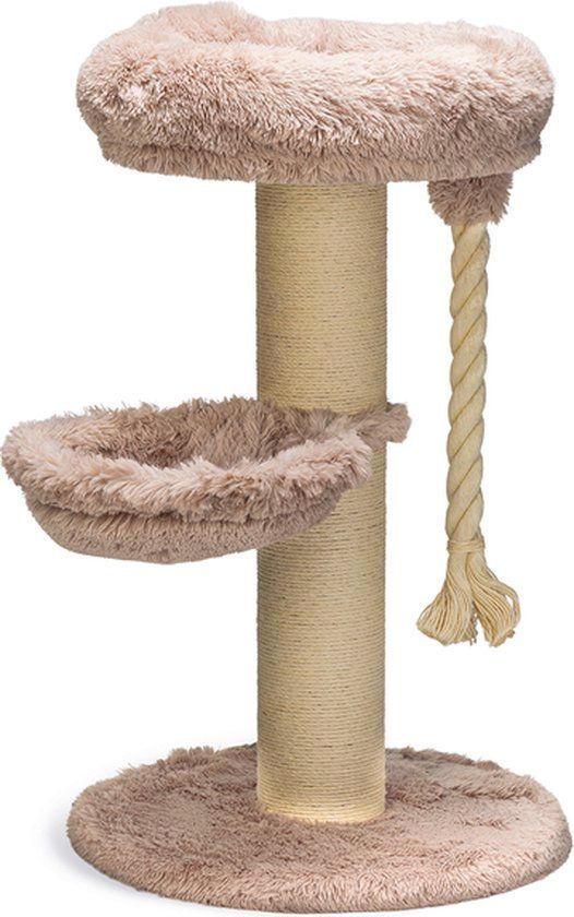 Beeztees Ramiro Krabpaal - Taupe - 70x70x120 cm