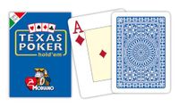Modiano 300374 Texas Poker Jumbo Index, blauw