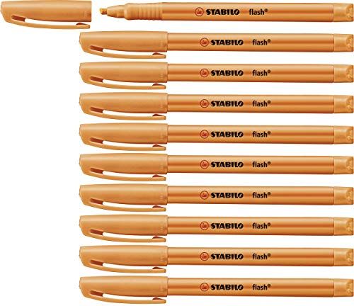 Stabilo Flash Markeerstift - Oranje - 10 stuks