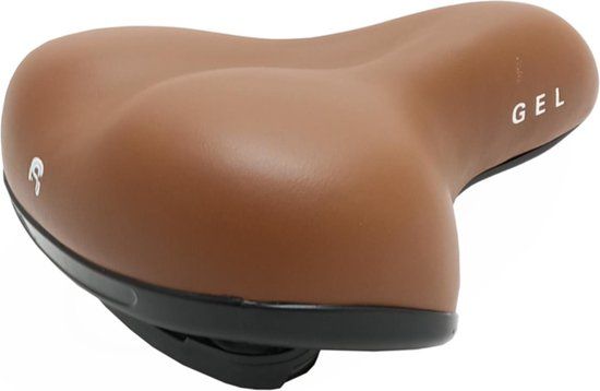Selle Comfortabel Fietszadel - Breed Zitvlak - Bruin - Unisex