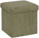 Atmosphera Pouf Essestial Ribcord - Vert - Polyester - 38 cm
