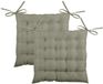Stof Textile coussin de siège BEA - 2x - vert - 40 x 40 x 4 cm