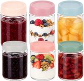 Merkloos Relaxdays Weckpot - 6-delige set - 350 en 450 ml