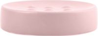 Spirella Zeephouder TUBE-MATT – Praktische Zeepschaal voor de Badkamer – Robuust en Eenvoudig te Reinigen – Roze – Kunststof – 11 x 11 cm