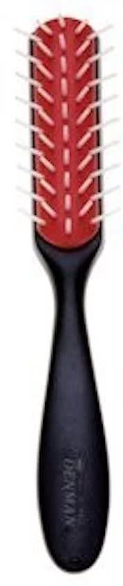 Denman Classic Styling Originals Brush D143 Small 5 Rij Zwart-Rood-Wit Borstel Ref.DE143BRW 1Stuks