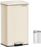 SONGMICS LTB540A02 Keukenafvalemmer, 40 liter, Beige zand