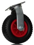 RS PRO, Draailager zwenkwiel, wiel ø 200 mm, 200 kg, Ges H. 244 mm, wiel B. 80 mm, 115 x 100 mm, plaat, polyurethaan materiaal